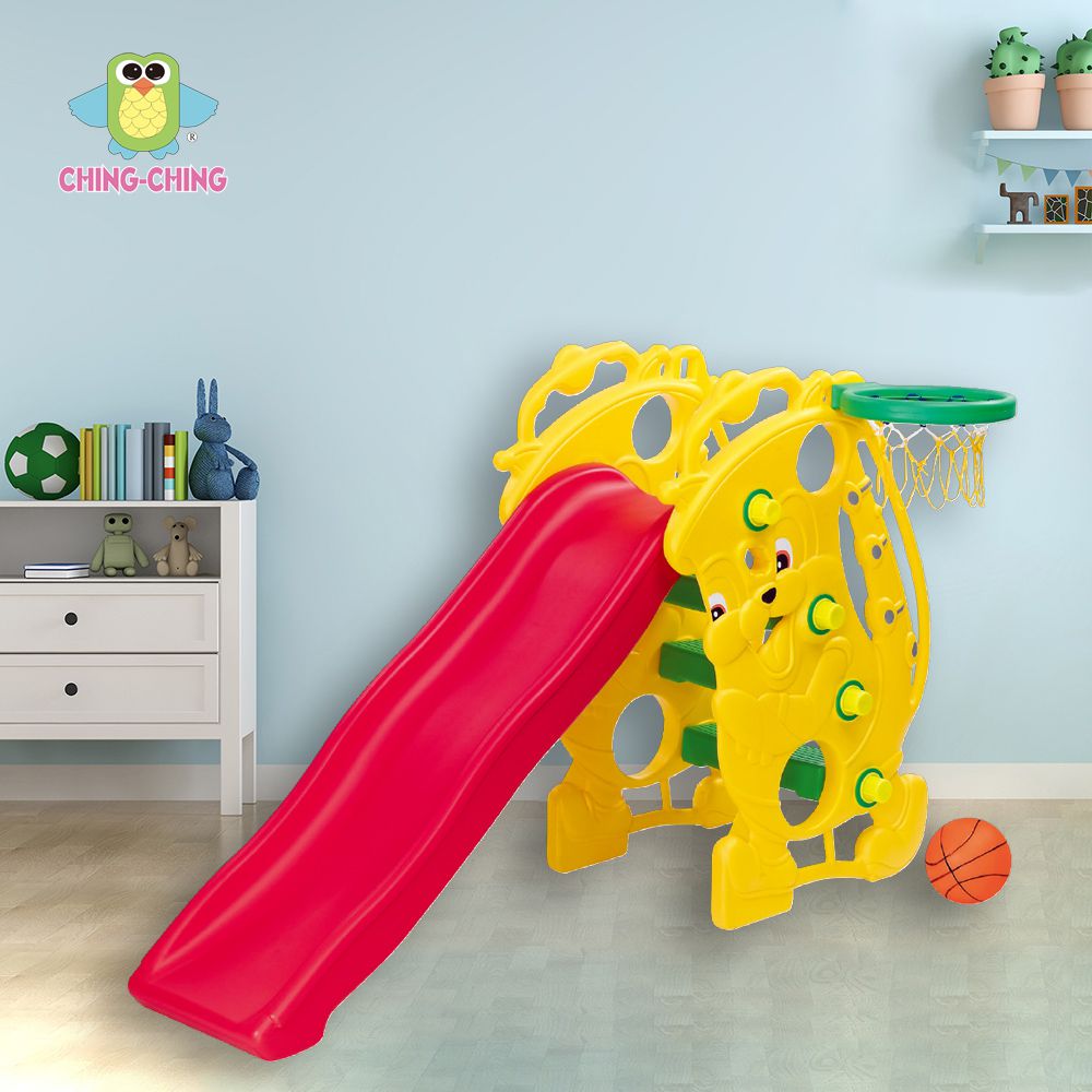 親親 Ching Ching - 100%台灣製 薩克斯風溜滑梯組 SL-09 黃色