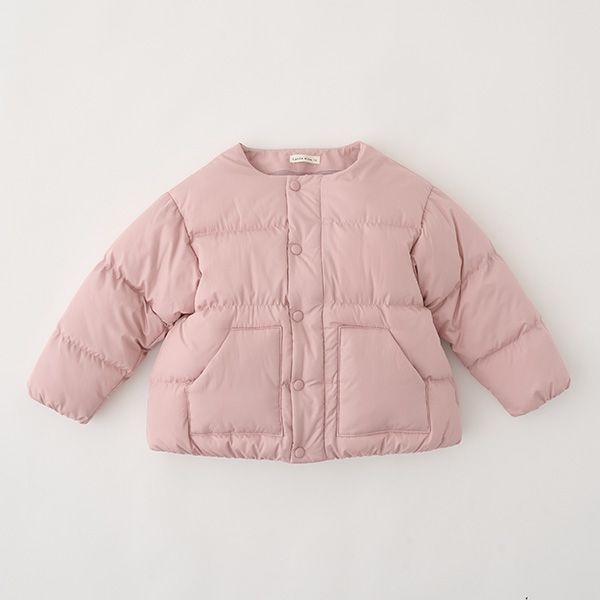 日本 Lycee mine - 馬卡龍色蓬鬆保暖外套(附圍脖)-水藍