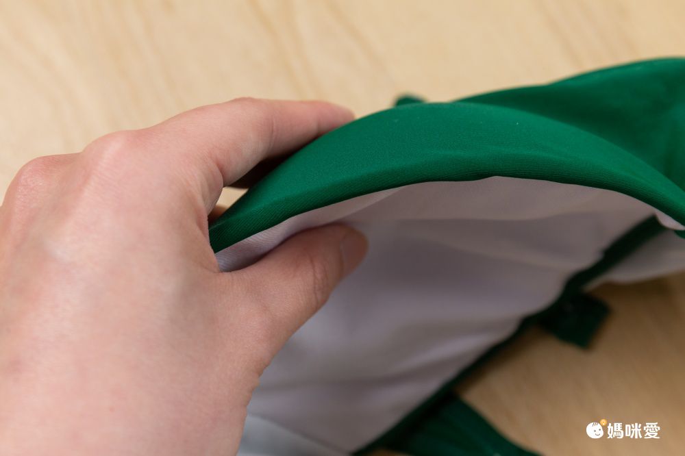 小清新比基尼罩衫顯瘦修身泳衣(三件組)-潑墨葉片-綠+白-比基尼上衣、泳褲、罩衫