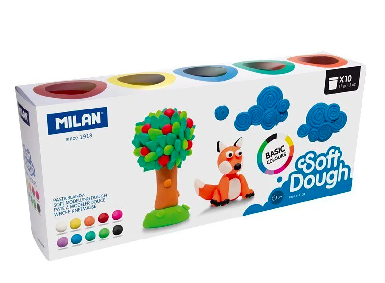 MILAN - 捏捏麵團好好玩黏土-彩虹糰子(10色入)