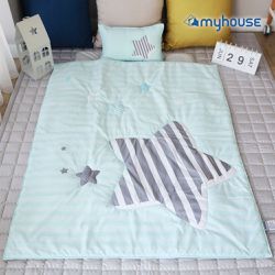 韓國 myhouse - 防蟎抗敏派對動物兒童睡袋 - 流星藍