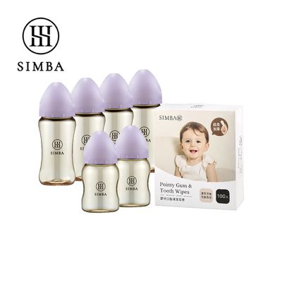 Simba 小獅王辛巴 - 新生兒蘊蜜鉑金口腔清潔組-新生適用-紫芙