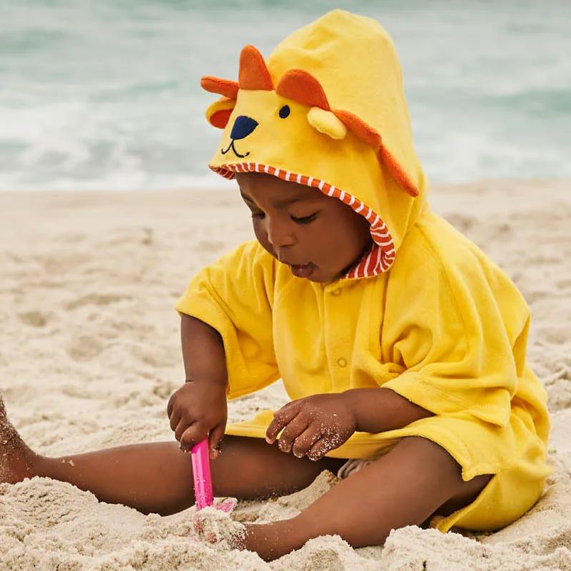 英國 JoJo Maman BeBe - 嬰幼兒/兒童游泳浴巾-小獅子