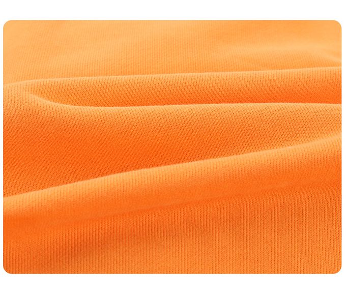 圓領假兩件長袖上衣-老虎印花-橘+黑色