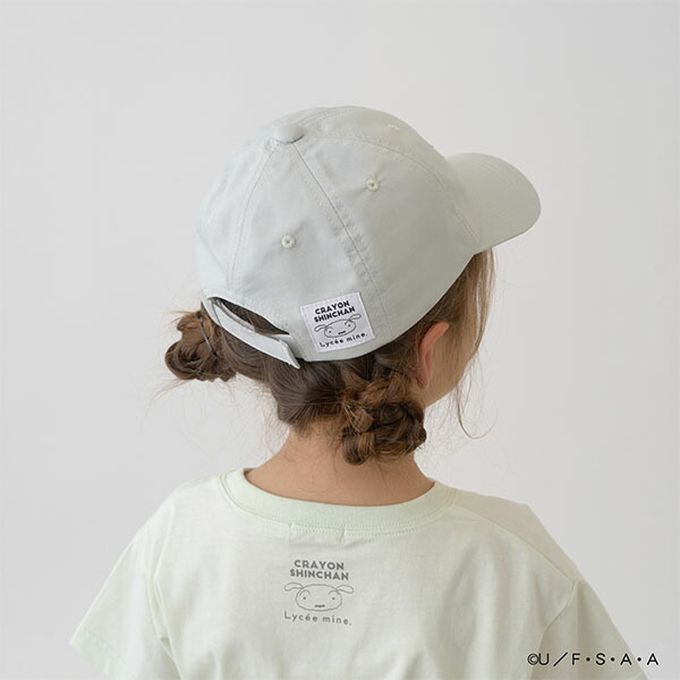 日本 Lycee mine - 聯名款 卡通人物小白刺繡鴨舌帽-白 (54cm)