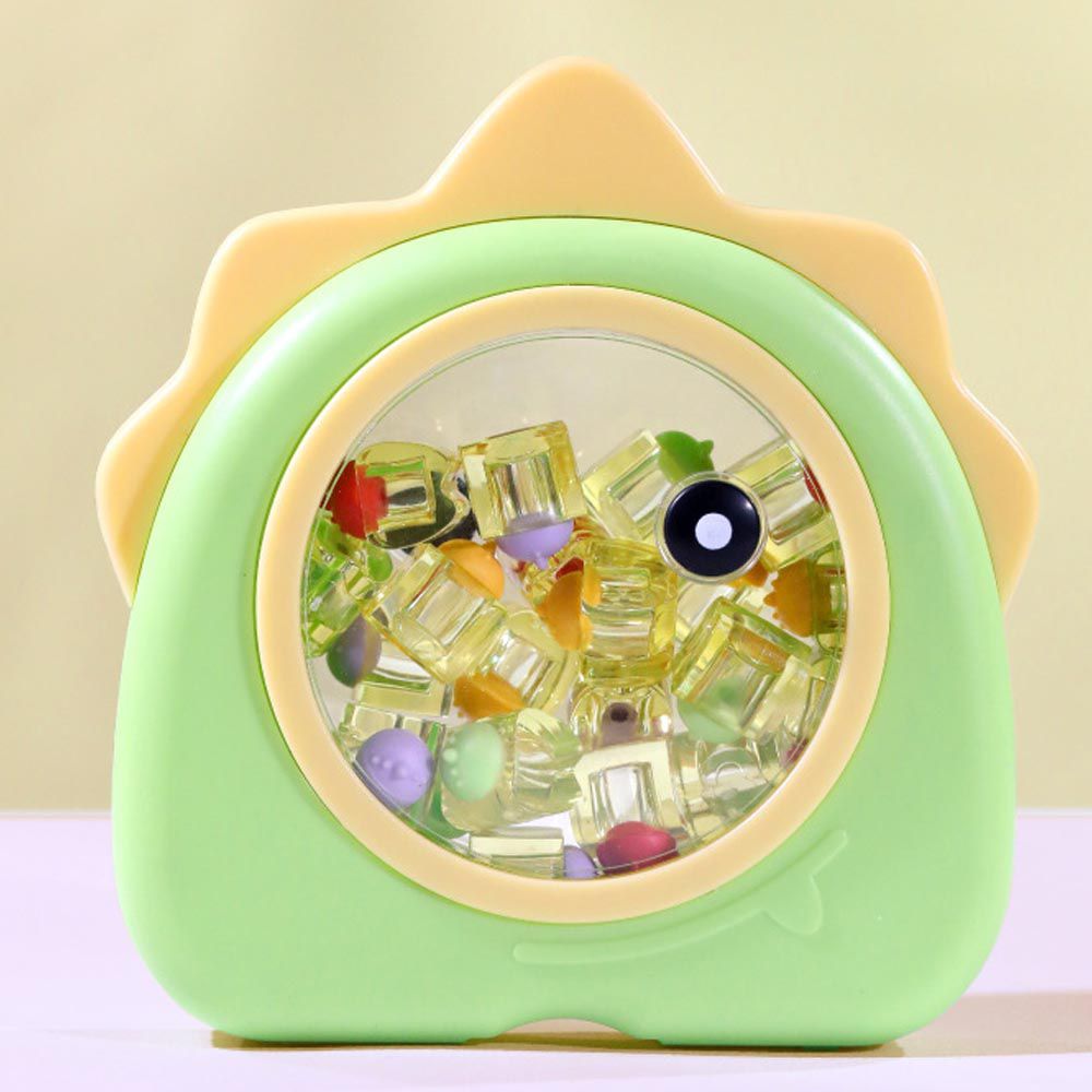 寶寶乳牙收藏盒-獨眼小怪獸-黃+綠 (16.4x15.8cm)