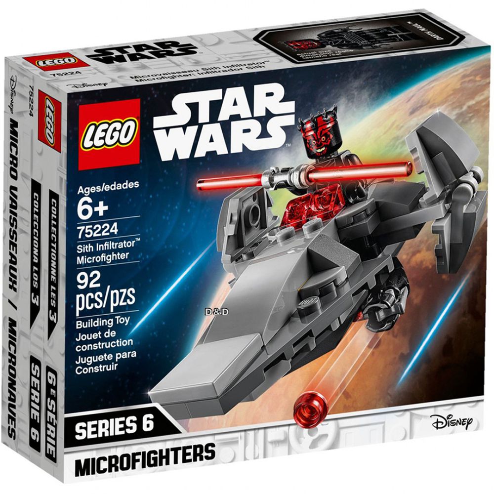 樂高 STAR WARS 星際大戰系列 - Sith Infiltrator™ Microfighter 75224-92pcs