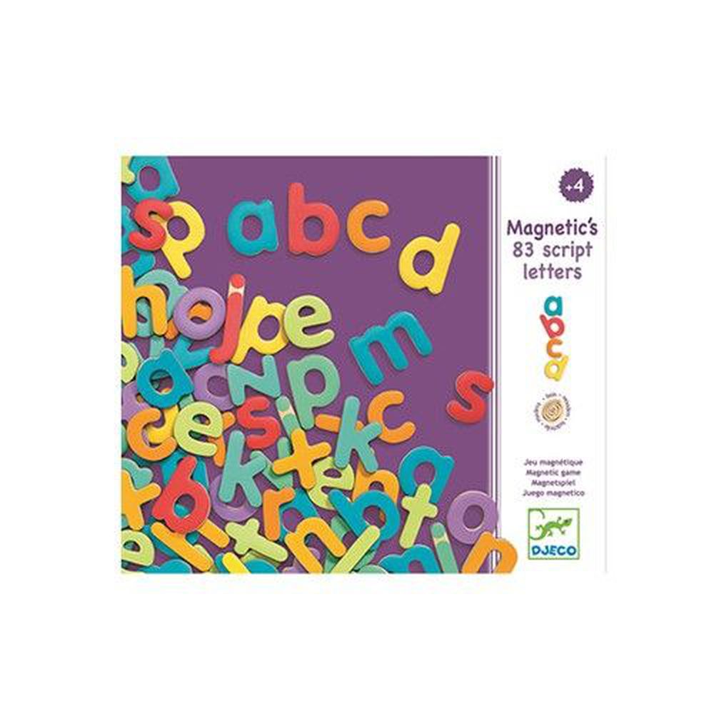 法國 DJECO 智荷 - 磁鐵拼圖-小寫字母 (83片)-4歲起