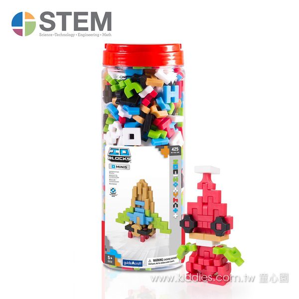 美國 Guidecraft - 迷你頂尖建構積木-425件