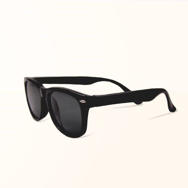 ALEGANT - 復刻黑中性兒童專用輕量彈性偏光墨鏡│UV400太陽眼鏡