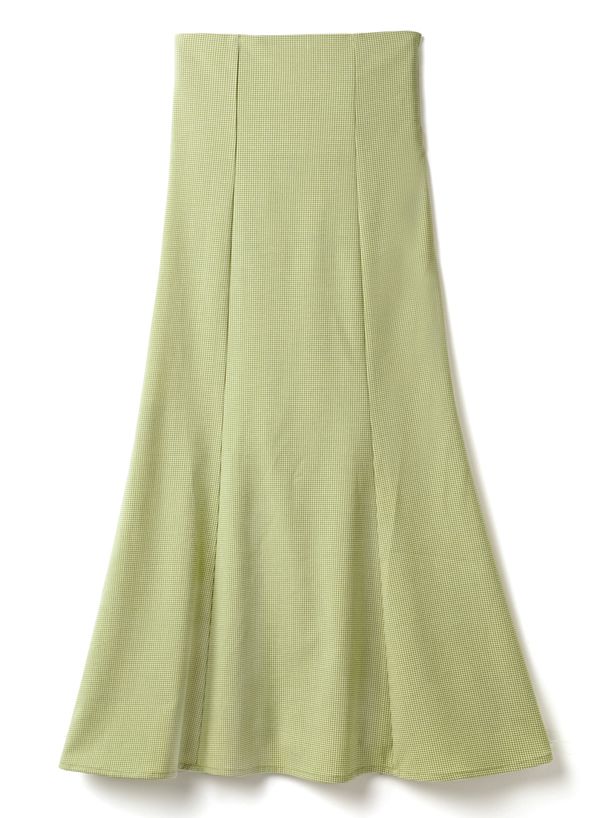 日本 GRL - 後腰綁帶設計修身魚尾長裙-蘋果綠