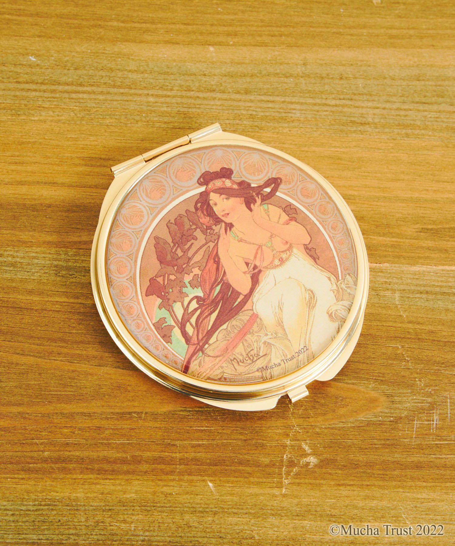 日本代購 - 限定聯名 慕夏四藝術折疊手拿鏡-繪畫