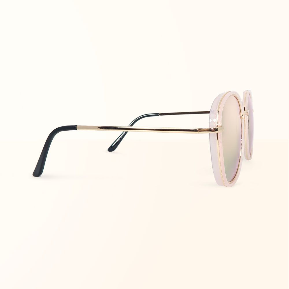 ALEGANT - 韓流微暈粉色水銀寶麗來偏光墨鏡│UV400太陽眼鏡