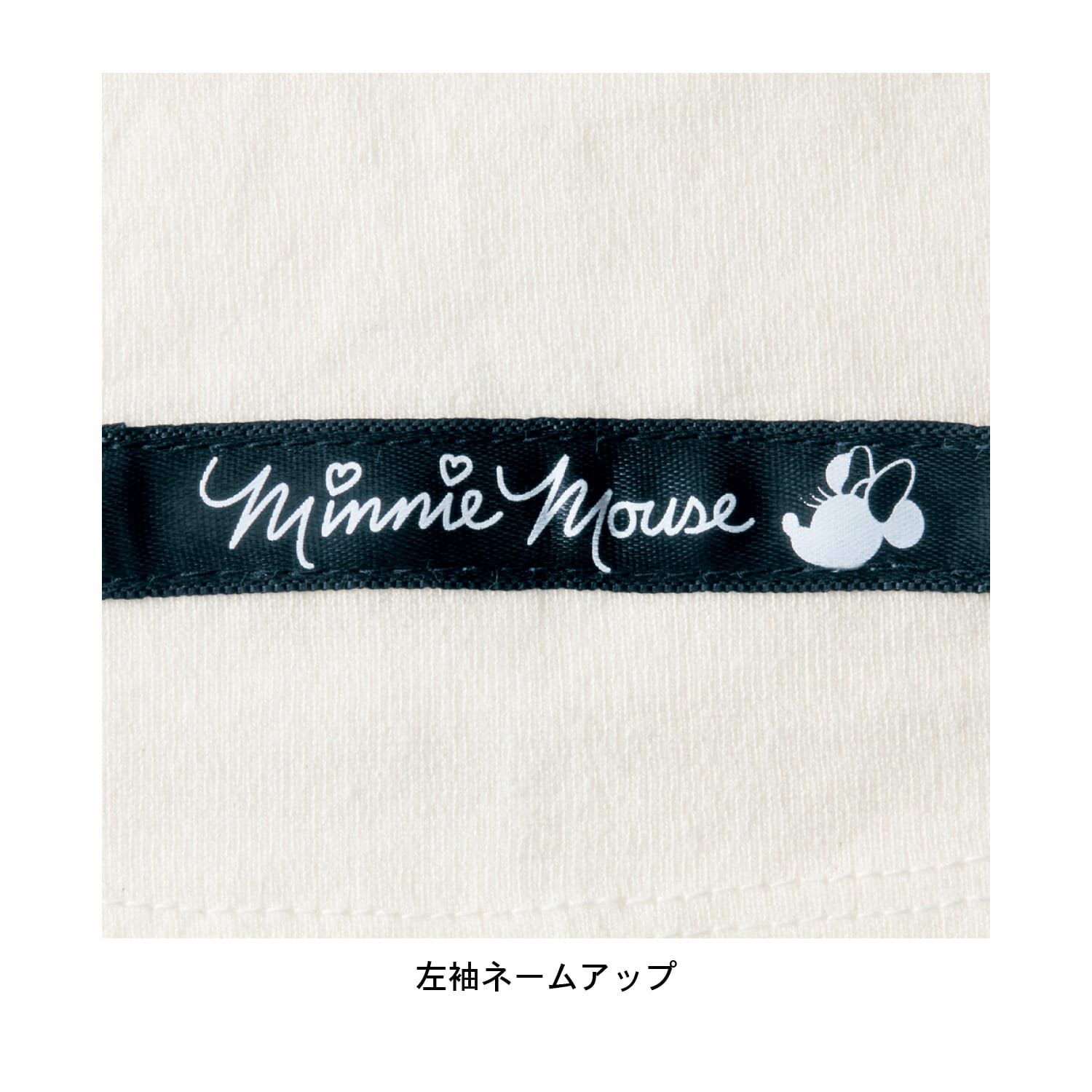 日本千趣會 - 迪士尼印花荷葉袖上衣(大人款)-米妮-白