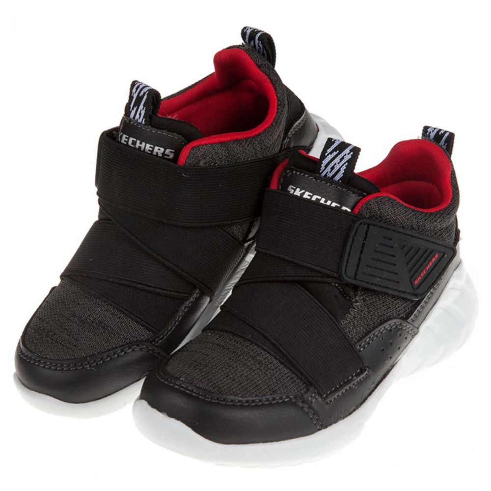 SKECHERS - HYDRUS_Z型經典黑色兒童機能運動鞋