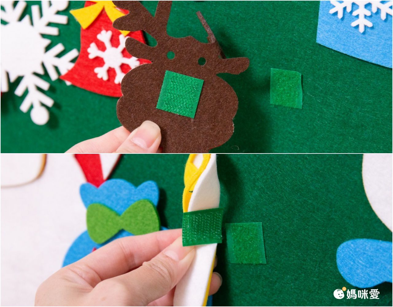 毛氈聖誕樹掛飾-聖誕樹禮盒款 (高100x寬70cm)