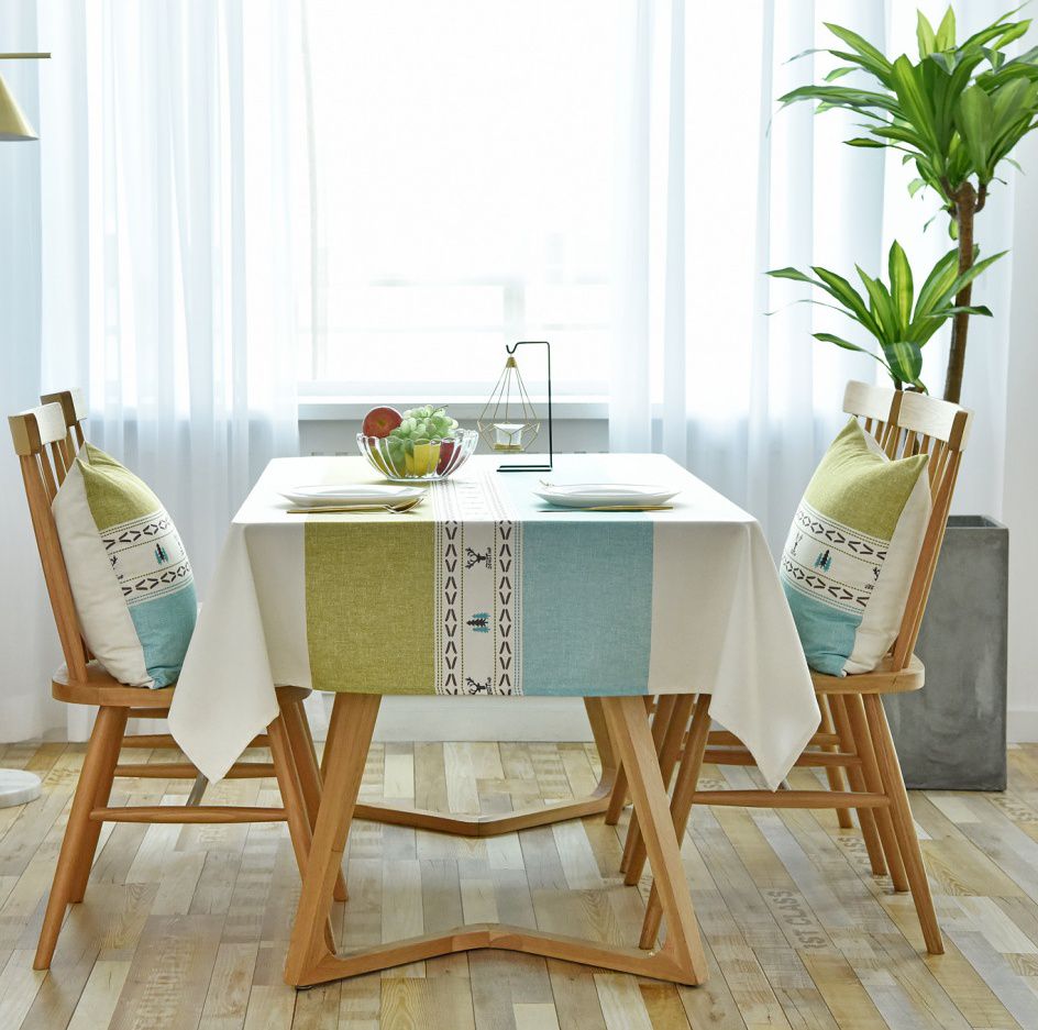 防水防油免洗桌布-三角形-灰粉色