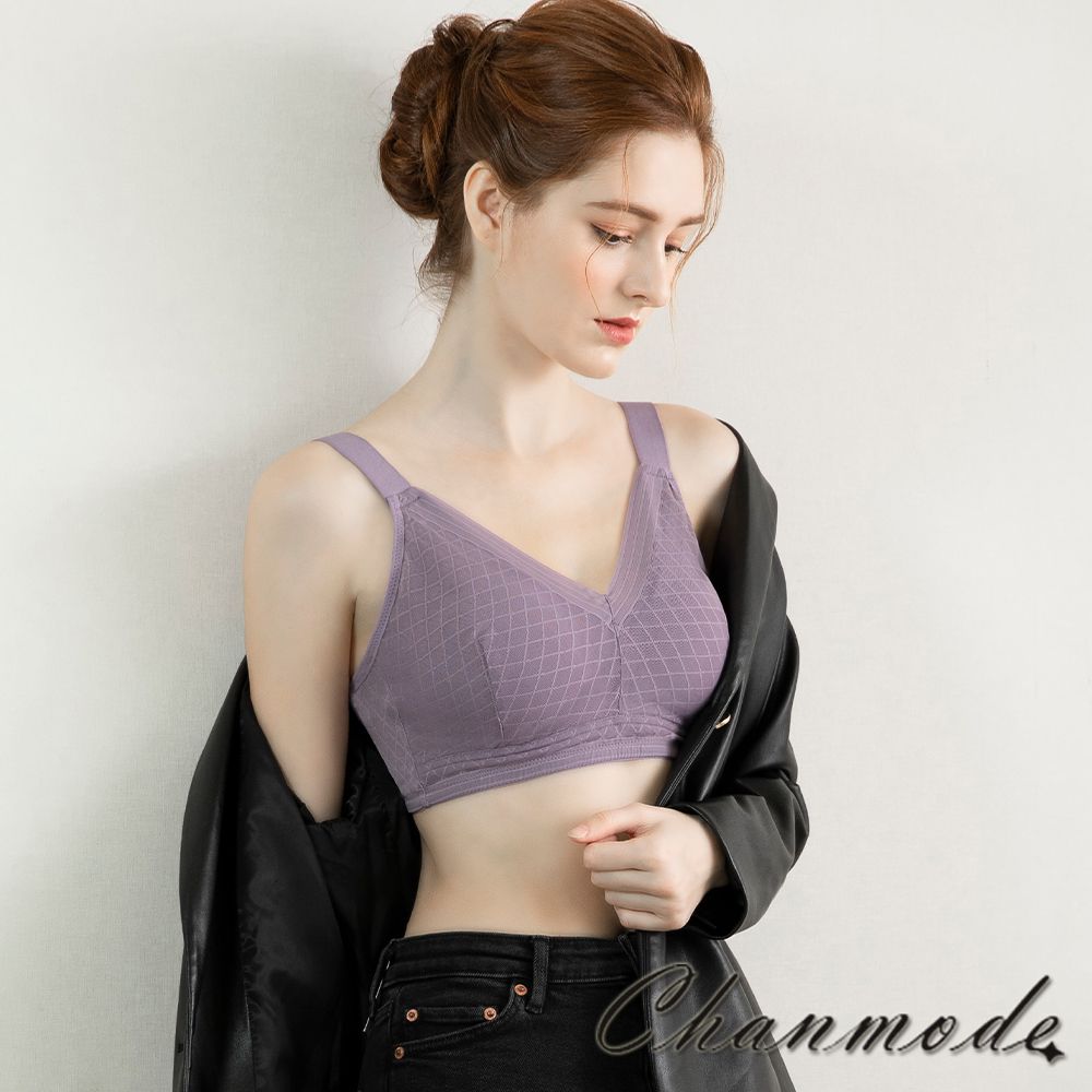 香茉 CHANMODE - 黑科技石墨烯肌潤健康內衣-3件組-內衣款-粉.紫.黑-內衣x3件