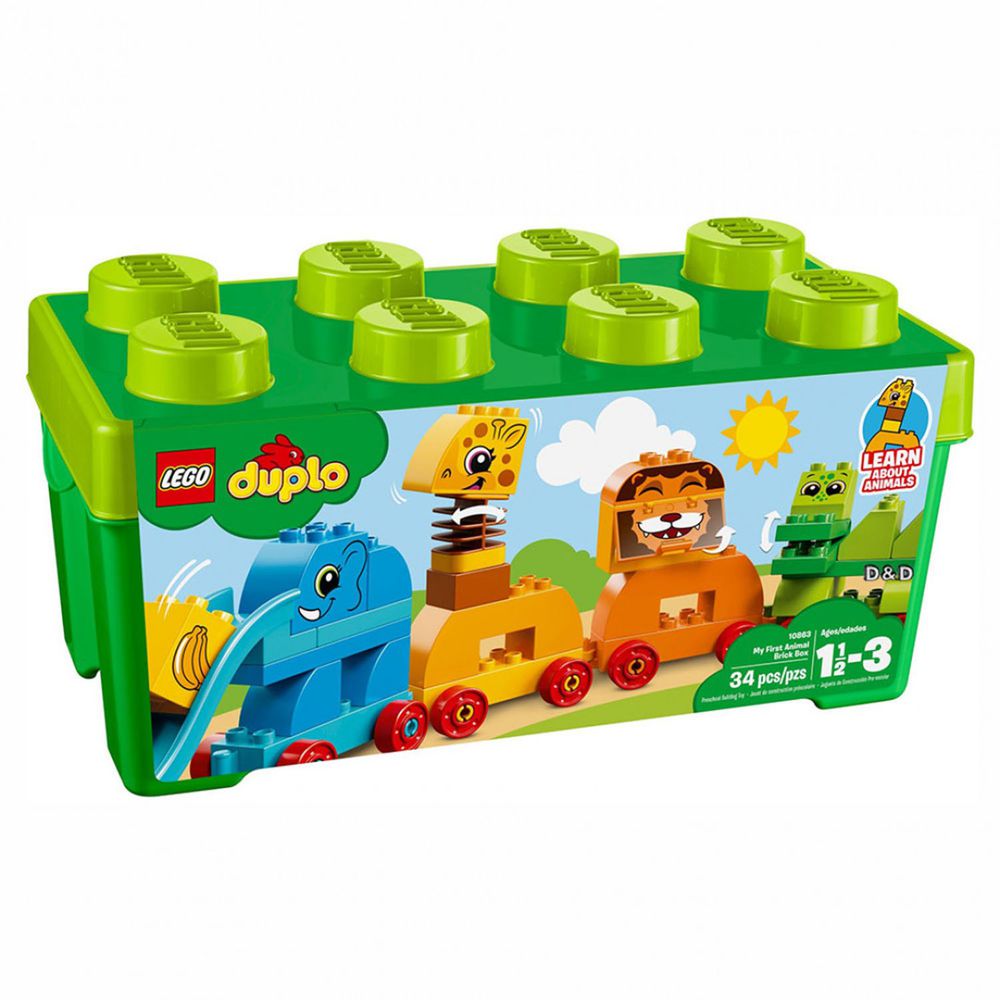 樂高 LEGO - 樂高 Duplo 得寶幼兒系列 - 我的第一個動物顆粒盒 10863-34pcs