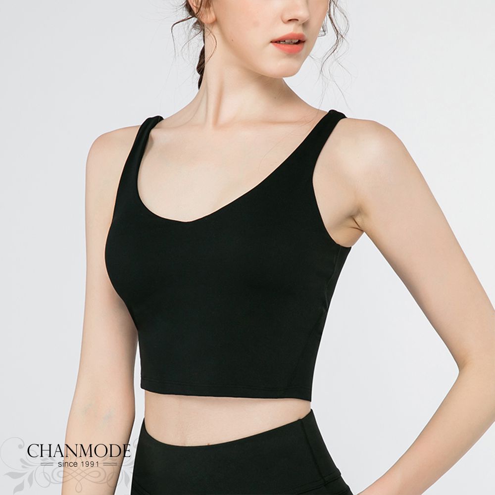 香茉 CHANMODE - 日本反重力高能透氣挺胸設計運動內衣-黑