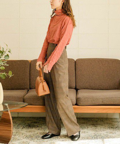 日本 Bou Jeloud - 個性凹凸紋長袖上衣-橘粉