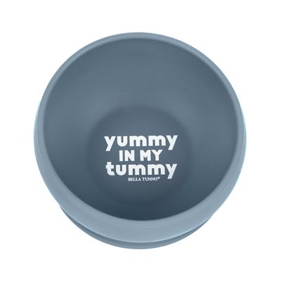 美國 BELLA TUNNO - 矽膠吸盤碗-(Yummy In My Tummy 美食已經在我肚子裡了)