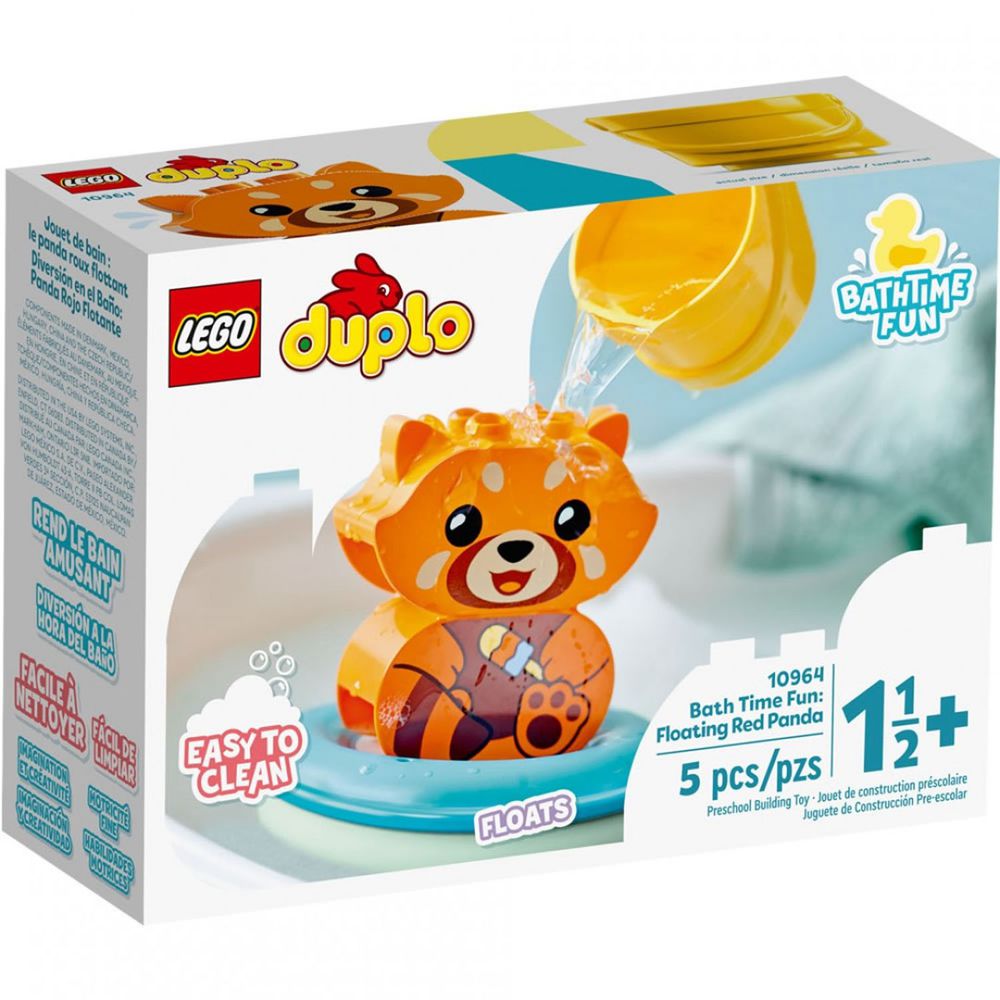 樂高 LEGO - 樂高積木 LEGO《 LT10964 》Duplo 得寶系列 - 快樂洗澡趣：漂浮小貓熊-5pcs
