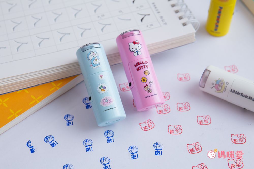 吉祥刻印 - 美樂蒂橡皮事務回墨印章-紫色墨-印面尺寸:圓形直徑1.2cm (印面尺寸:圓形直徑1.2cm)