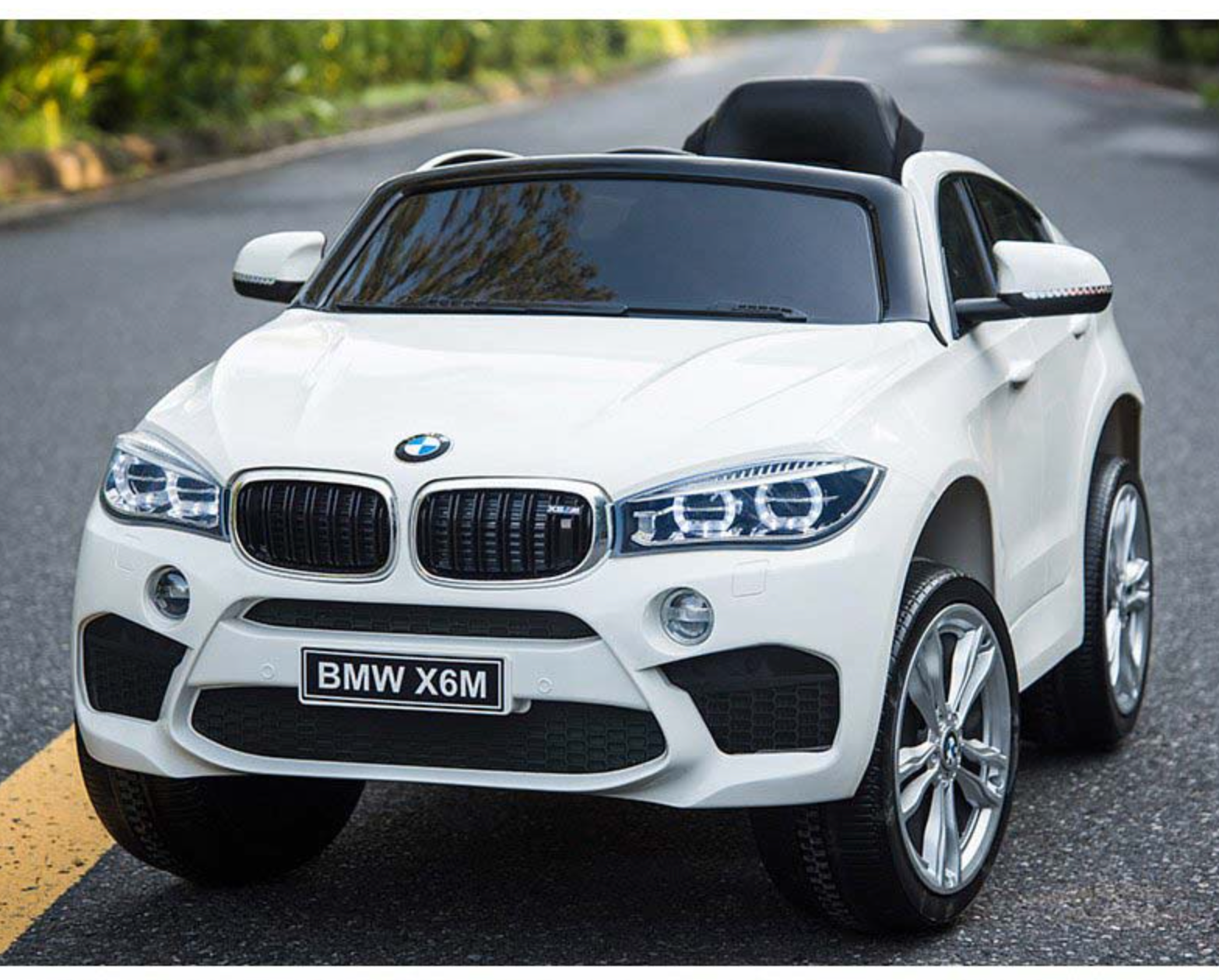 聰明媽咪兒童超跑 - BMW X6M 單人座 原廠授權 雙驅兒童電動車 (無搖擺/拉桿/輔助輪)-烤漆紅