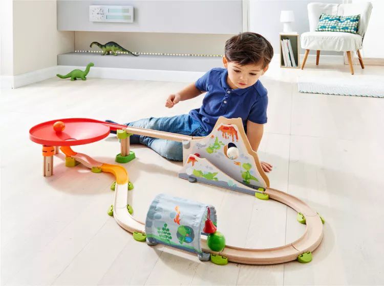 紐倫堡玩具展冠軍！德國【HABA】木製滾球軌道