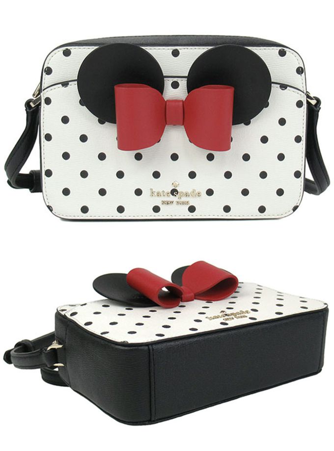 kate spade - 拼接皮革聯名斜背包 (迪士尼)