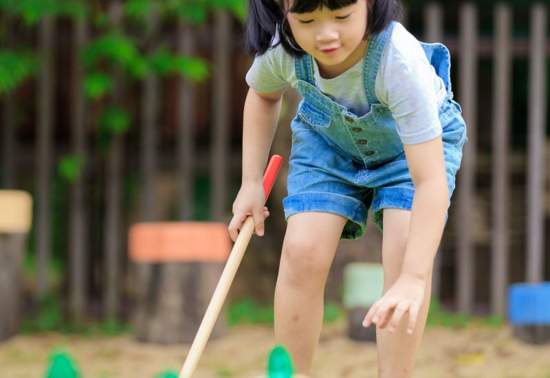 泰國 Plantoys - 經典木作童玩-槌球組