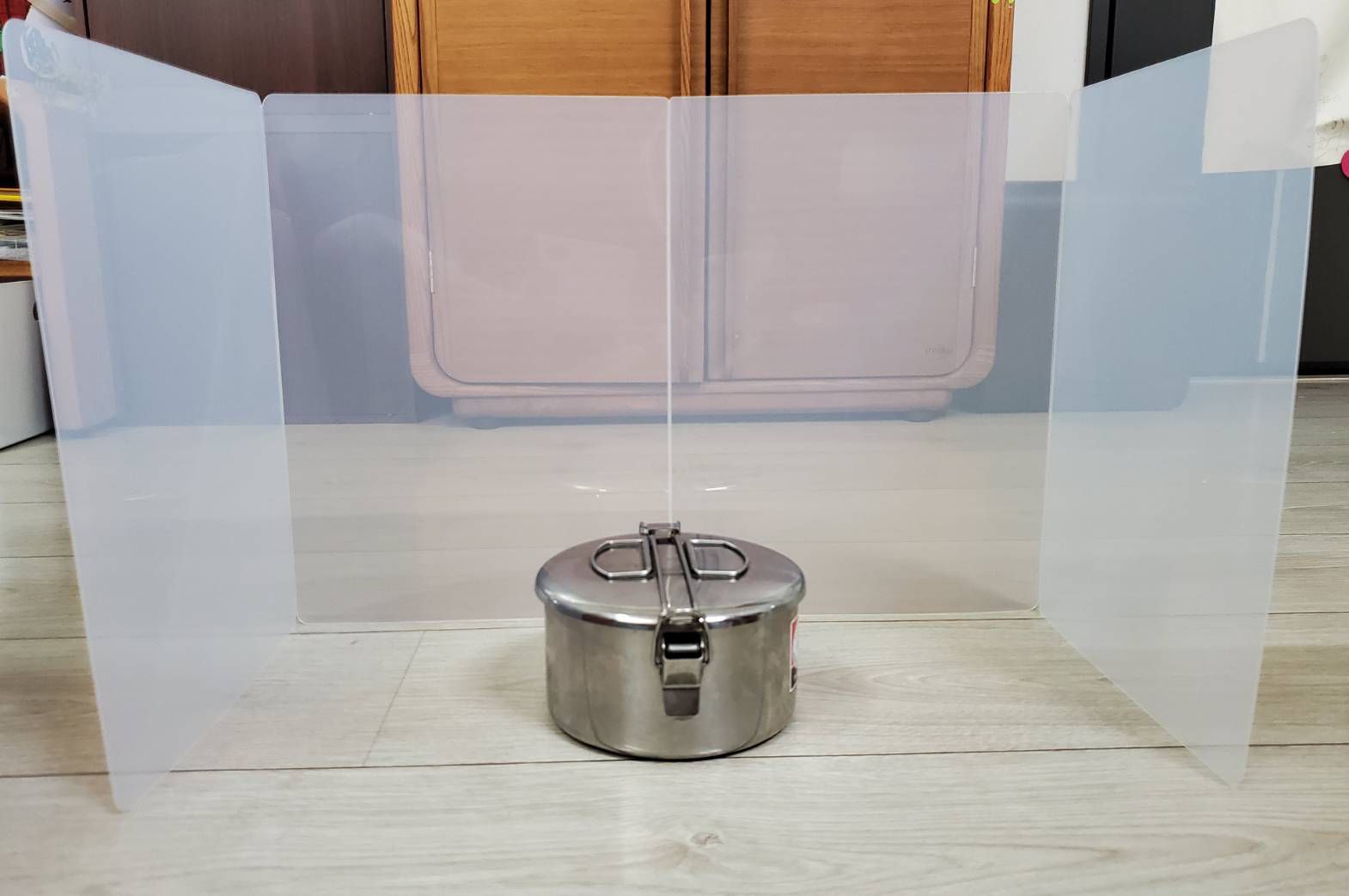 ecopeco - 桌上型隔板屏風 Ag+銀離子添加抗菌功能/2入組-S(幼稚園適用）-霧面半透-26cm*26cm 高35cm