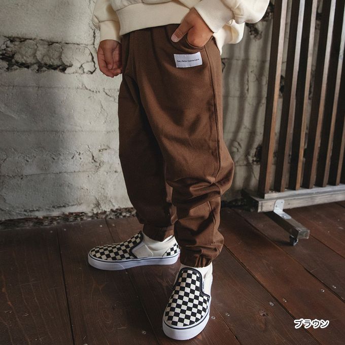 日本 BRANSHES - 柔軟舒適百搭縮口長褲-深綠