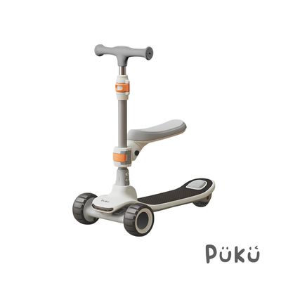 PUKU 藍色企鵝 - Outdoor搖搖摺疊滑板車-杏白-1入