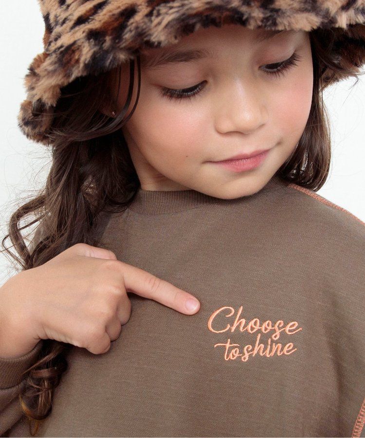 日本 BREEZE - 內刷毛英文logo百搭運動衫-草綠