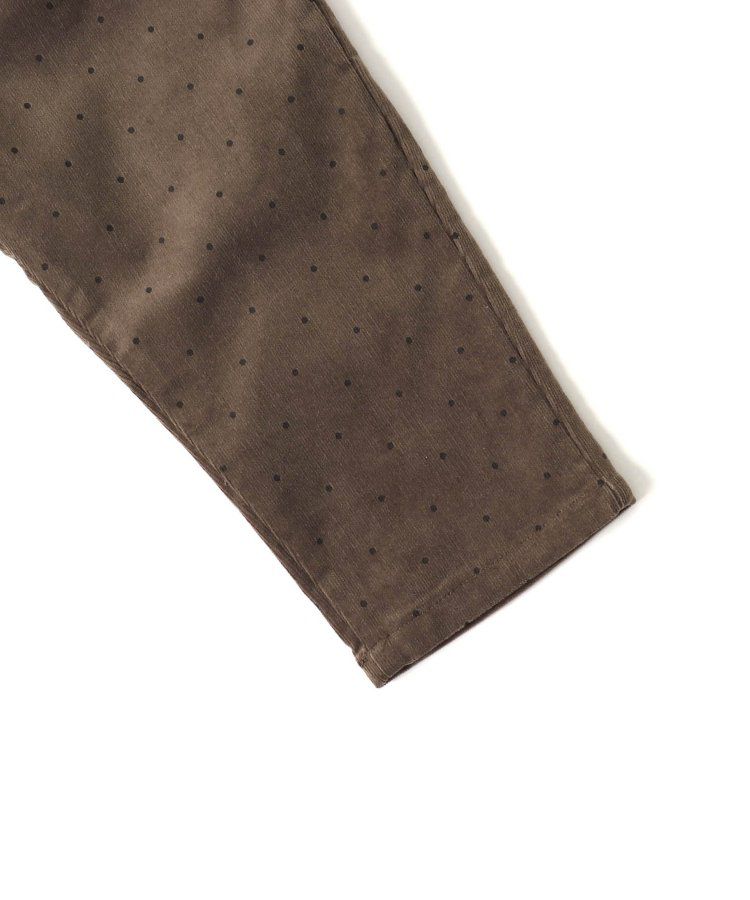 日本 apres les cours - 百搭彈力燈芯絨休閒長褲-水藍