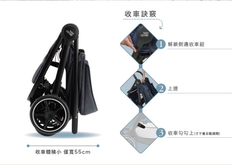 britax römer - B-Agile M 旗艦款推車-熱情紅