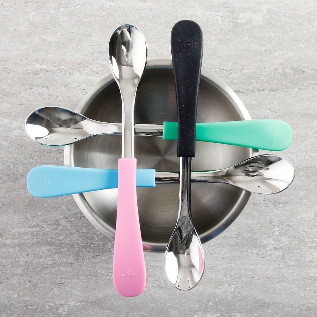 Avanchy - 雙層不鏽鋼-不鏽鋼湯匙-深紅