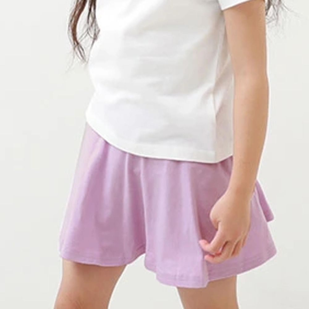 日本 devirock - 活力百搭素色口袋短裙-明亮粉