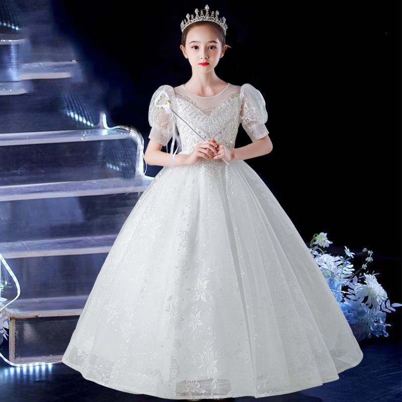 公主風卡肩短袖禮服-小圓擺款-香檳色