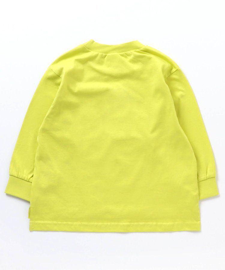 日本 BREEZE - [吸汗速乾]露營風長袖上衣-小熊登山-草綠