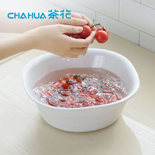 茶花CHAHUA - Ag+銀離子抗菌方形臉盆/水盆-小