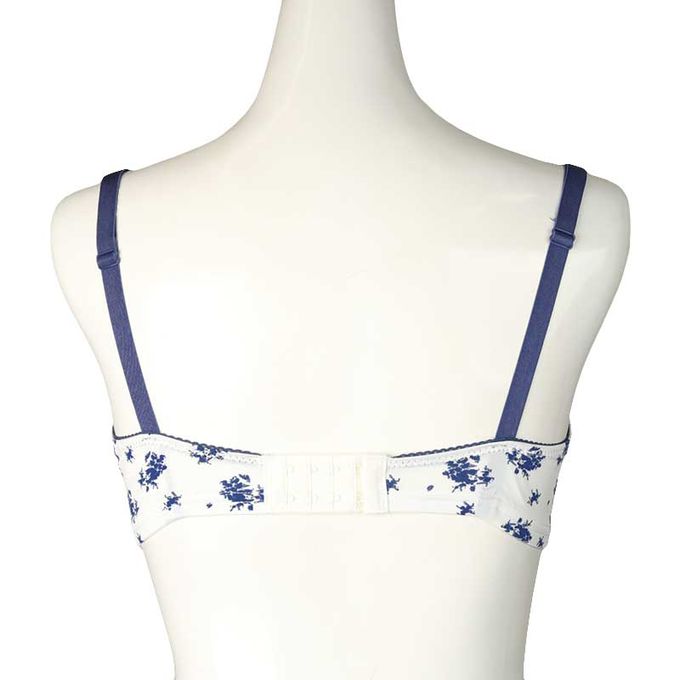 akachan honpo - 自然服貼胸罩 豐滿型-羅紋-深藍色