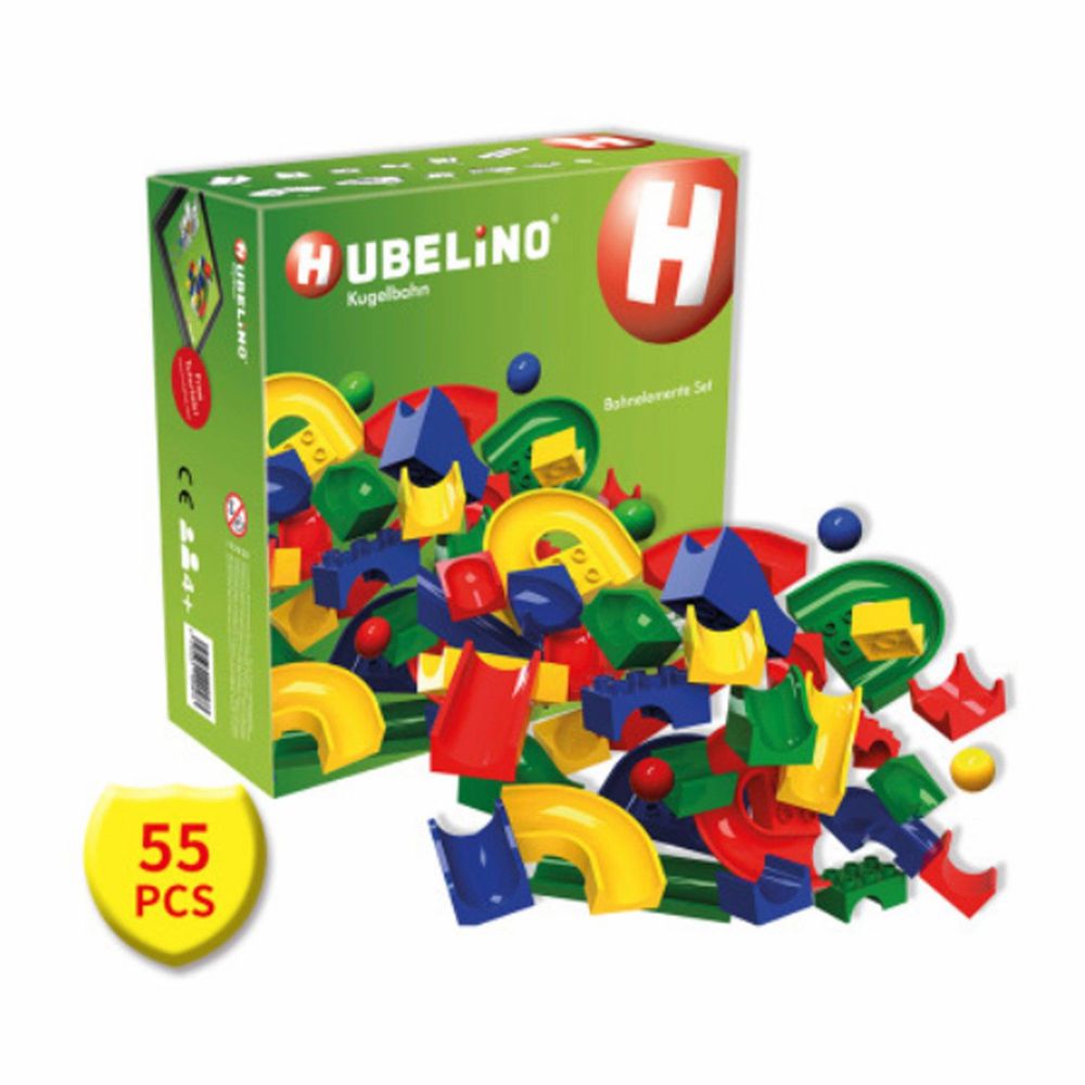 德國 HUBELiNO - 軌道式積木零件組 - 55PCS