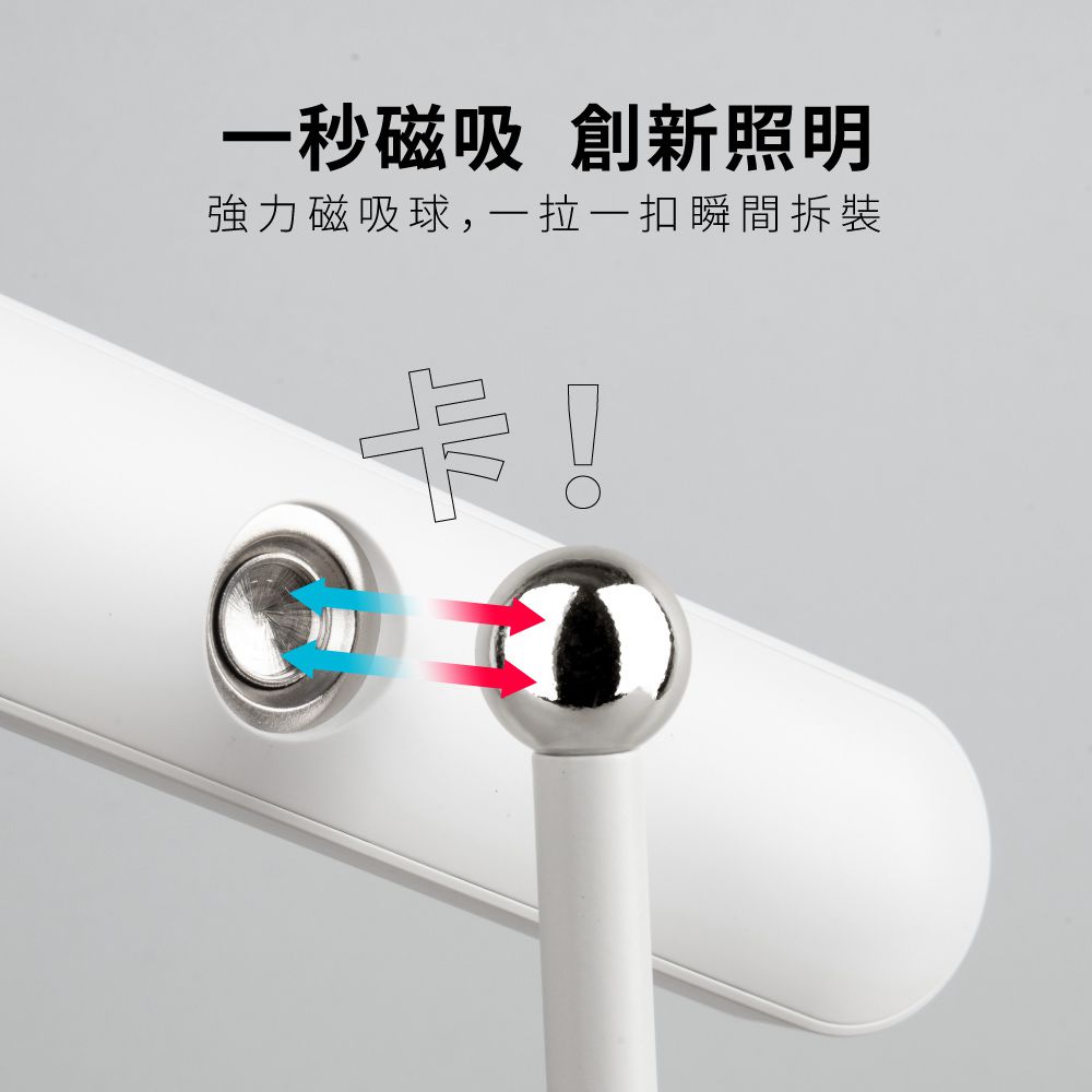 KINYO - 卡卡燈-雙燈全配組 (一秒磁吸、創新照明)-PLED4647