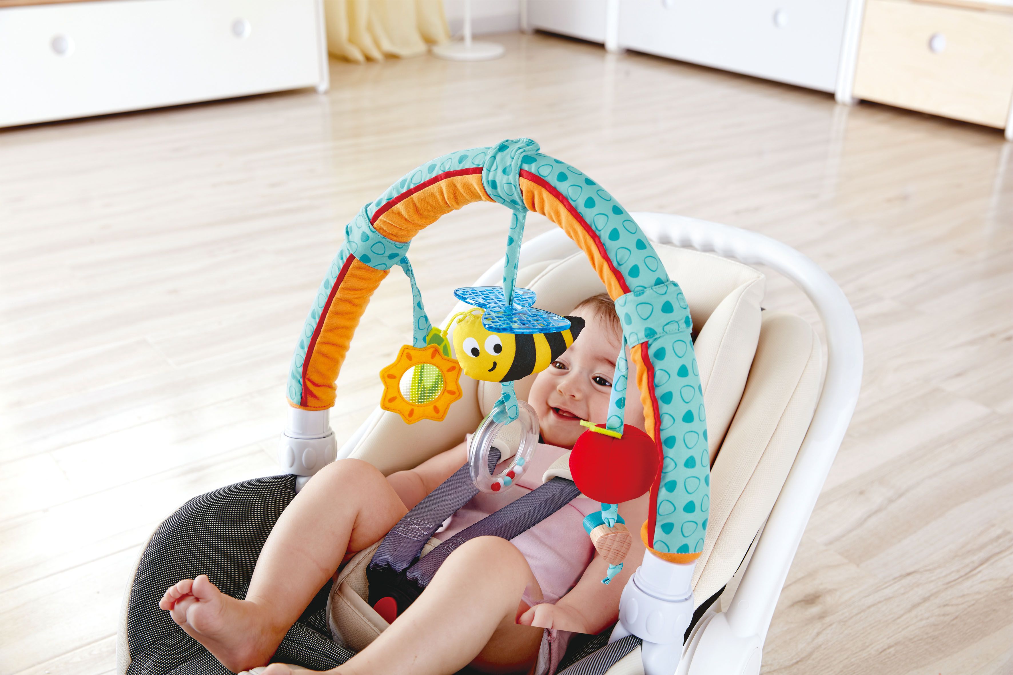 德國 Hape - 寶寶花園拱門健力架床鈴