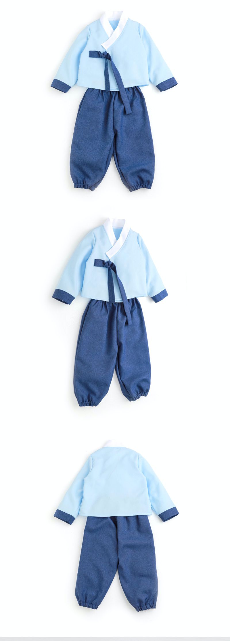 韓國 OZKIZ - (男寶)三件式長袖生活韓服