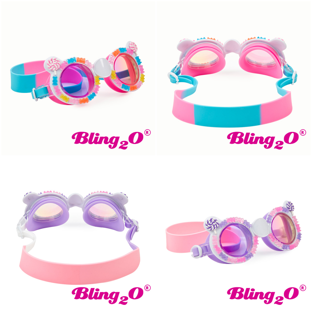 美國Bling2o - 兒童造型泳鏡漸層美人魚系列-藍紫色 (6歲-成人)