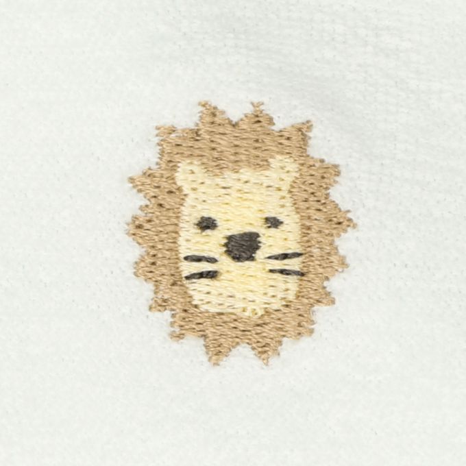 akachan honpo - 長袖連身衣 合身款-毛巾布-淺藍色 (50~60cm)